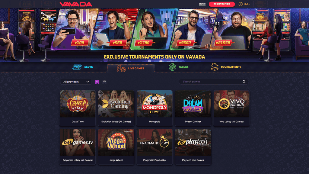 Официальный сайт казино Vavada